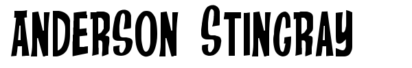 Anderson Stingray font preview